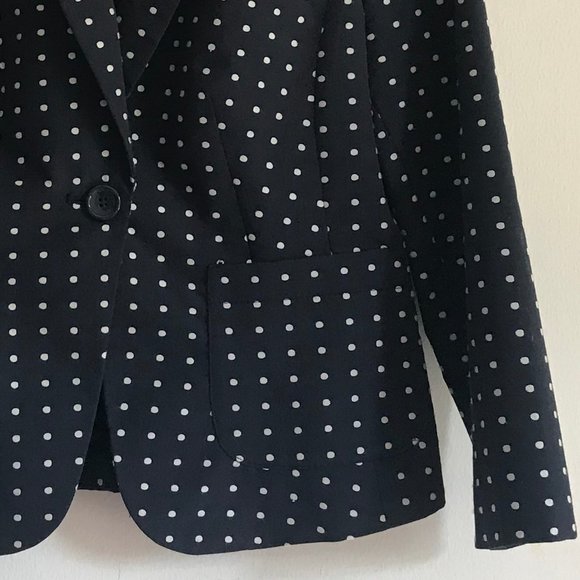 The Limited one button polka dot blazer jacket M - Picture 3 of 12